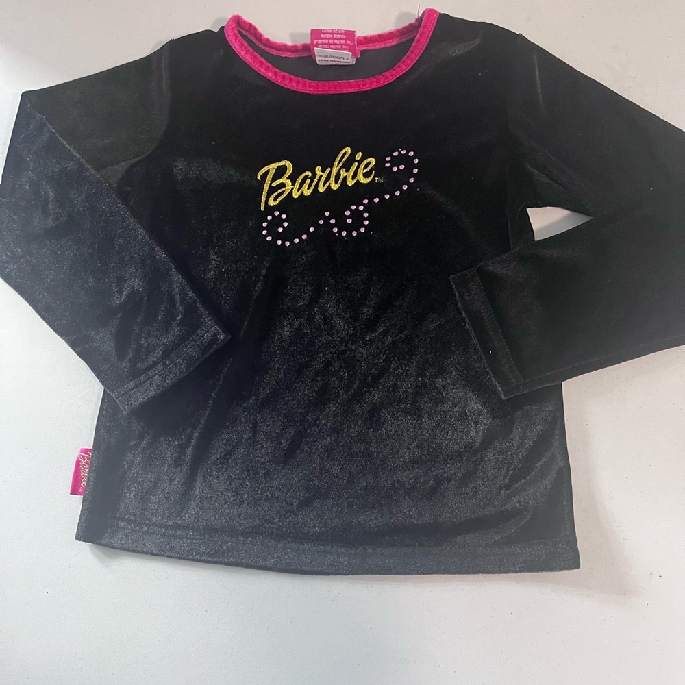 Vintage 2002 Barbie Black Long Sleeve Shirt